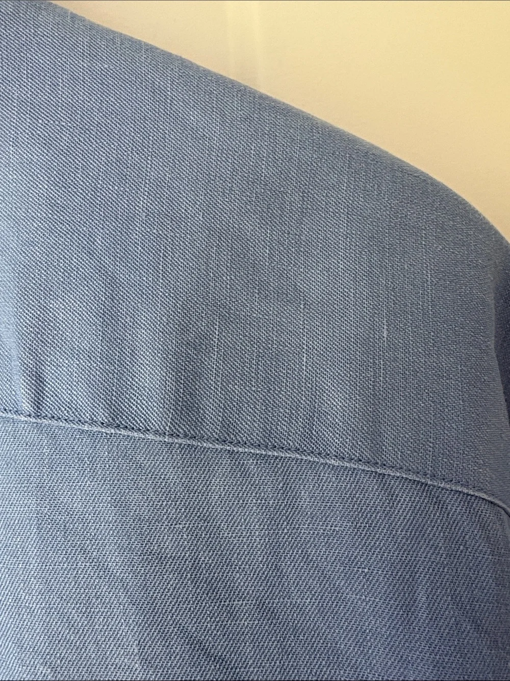 Vtg Polo by Ralph Lauren Light Blue linen blend Button-Down Shirt